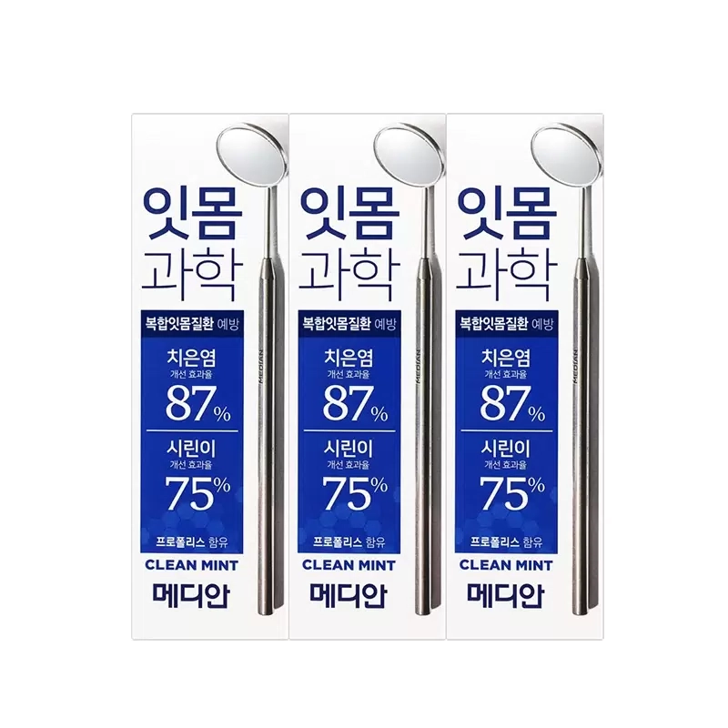Купить Median Зубная паста освежающая мятная Median Gum Science Clean набор 3шт*120гр за 1795 рублей