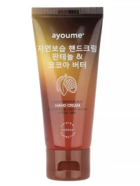 Купить Ayoume  Крем для рук увлажняющий с пантенолом и маслом какао Moisturizing hand cream with panthenol and cocoa butter for all skin за 160 рублей