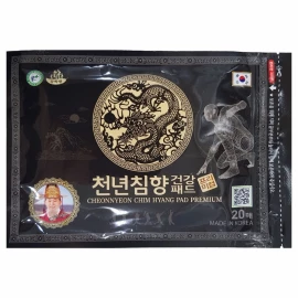 Купить DAEJEON Пластырь для тела с красным женьшенем и маслом удового дерева CHEONNYEON CHIM HYANG PAD PREMIUM за 240 рублей