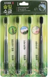 Купить Median Набор зубных щеток 4шт Median Natural Toothbrush за 1140 рублей