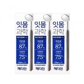 Купить Median Зубная паста освежающая мятная Median Gum Science Clean набор 3шт*120гр за 1795 рублей