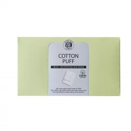 Купить The Saem Cotton Puff Спонжи косметические из 100% хлопка 80шт за 475 рублей