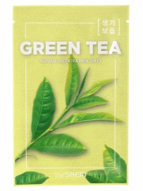 Купить The Saem Маска на тканевой основе Natural Green Tea Mask Sheet за 140 рублей